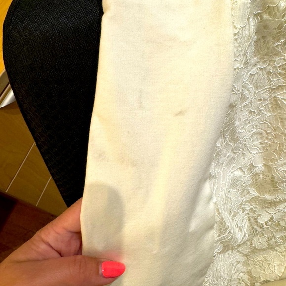 NWOT EVER NEW Melbourne Cross-Neck Bandage Mini Dress with Lace Detailing - Picture 12 of 15